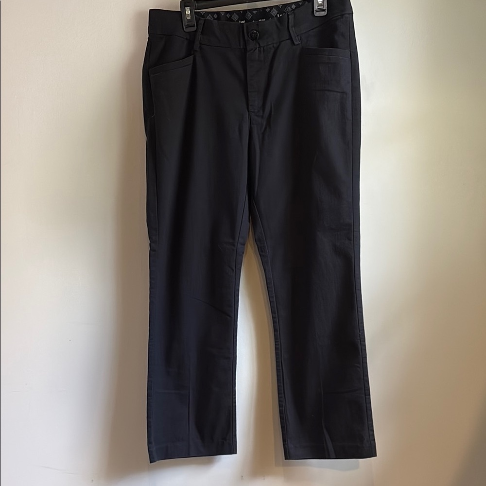 LEE PLATINUM LABEL NO GAP WAIST SIZE 12 SHORT BLACK